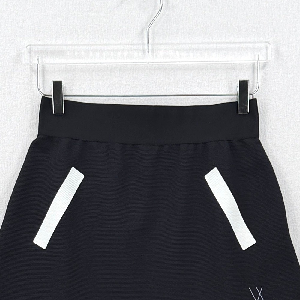 VIEUX JEU Giselle Skirt Women Large Black Athletic Sportswear Mini Skort - Picture 3 of 12